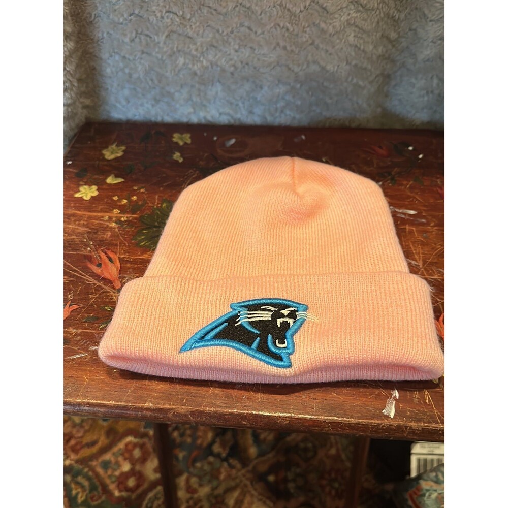 Carolina Panthers Pink Adult Beanie Great Condition